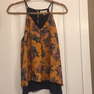 Monteau Criss Cross Tank Top. Sz L. Like new